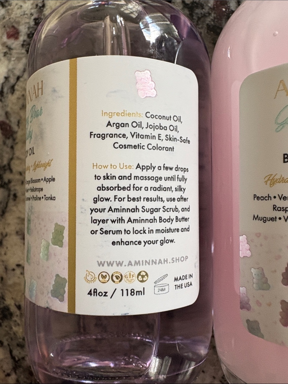 Amminah Gummy Bear Oil and Serum - Picture 4 of 5